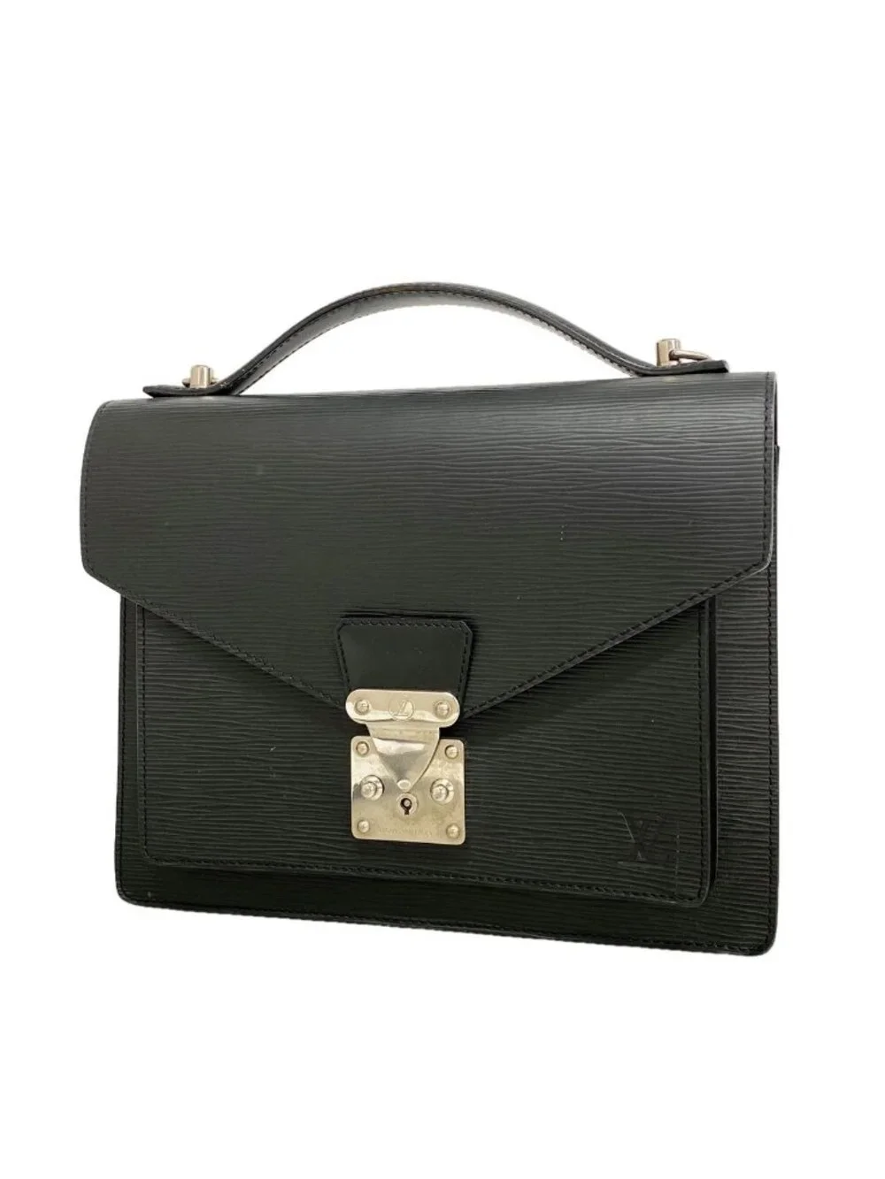 Louis Vuitton Handbag Epi Monceau 28 Noir
